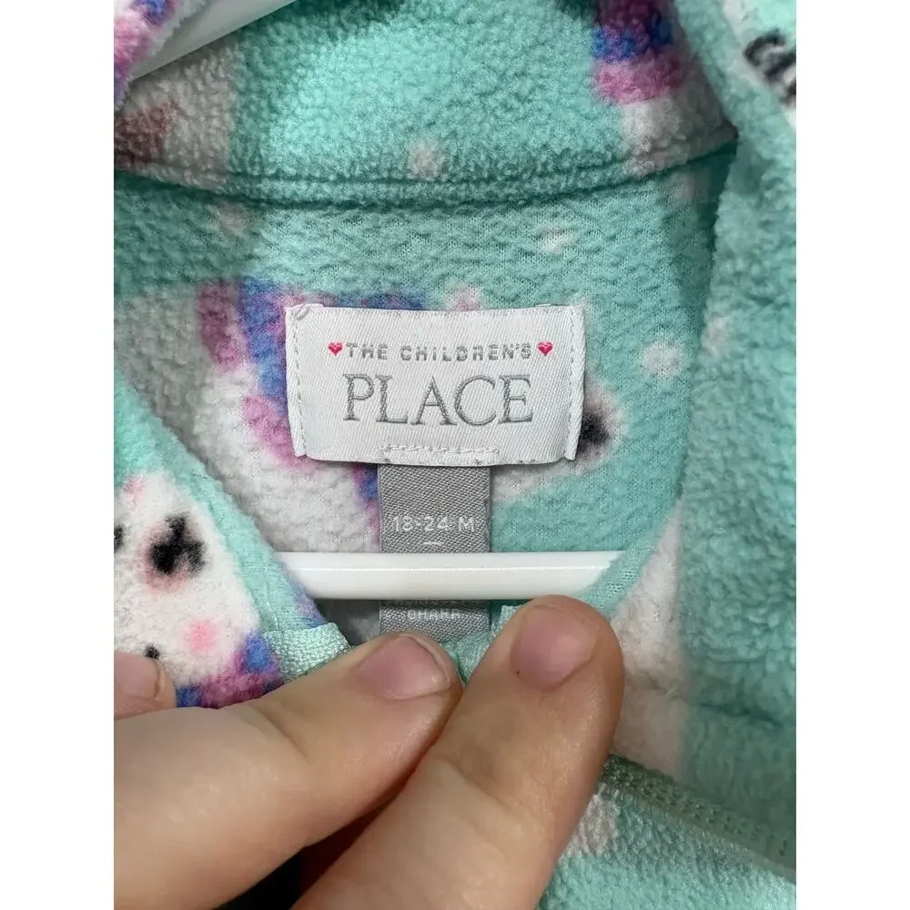 Mint Polar Bear Microfleece Jacket - The Children's Place - 18-24mo